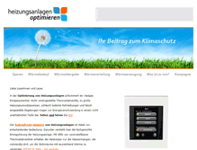 Tablet Screenshot of heizungsanlagen-optimieren.de